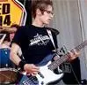 mikey playing guitar