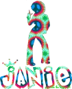 tye dye disco chick