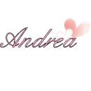 Andrea with hearts