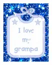 i love my grandpa bib