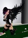 black angel wings