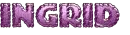 Purple glitter-Ingrid