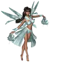 Sparkling Fairy with Flowers - Titania