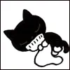 sLeePing bLack cAt