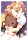 Cute girl with teddy.