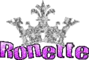 ronette silver glitter crown