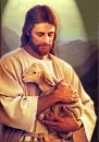 jesus and a sheep