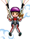 Parachuting Girl