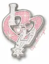 San Antonio Spurs pink heart charm lucy