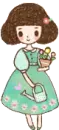 green dress