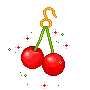 cute cherry pendant