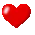 red hearts