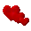 red hearts