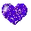 blue sparklie heart