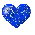 blue sparklie heart