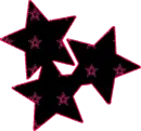Prettyy Pink & Black Starsz