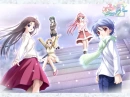 winter fun with friends- anime
