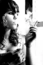 girl smokes