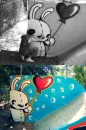 bunny graffiti
