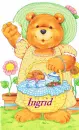 Bear with flowers-Ingrid