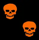 halloween skull spaz