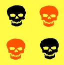 rotating skulls
