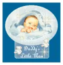 boy in a globe, daddys little man