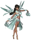 Sparkling Fairy with Flowers - Andrea