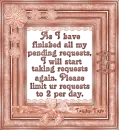 Peach Rose Frame - I take request