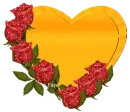 Sparkling Red Roses Heart