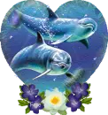 Dolphins LotusHeart Globe