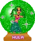 hula animated girl