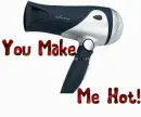 Blow Dry (black & silver)- You Make Me Hot!