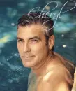 George Clooney (in pool)- Cheryl