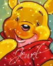 Pooh Drawing (with sparkles)- Jewel 