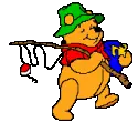 Pooh going Fishing (animated)