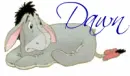 Eeyore Lying Down (animated tail)- Dawn
