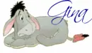 Eeyore Lying Down (animated tail)- Gina