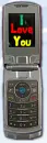 Cell Phone (silver samsung flip)- I Love You!