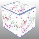 I Love My Kids (with floating hearts) Cube