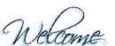 blue welcome