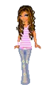 pink and blue shirt doll