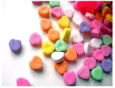 colourful love hearts