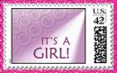 It's a Girl Stamp