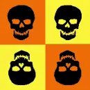 halloween skulls 