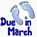 Baby Boy Footprints- Due In March