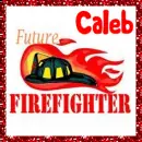 Future Firefighter (with glitter boarder)- Caleb