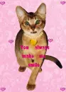you make me smile!