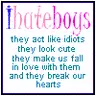 I hate boys