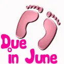 Baby Girl Footprints- Due in June